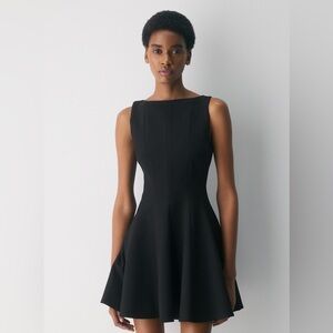 NWT Aritzia Babaton Proxy Dress (Re)ssential LBD Black Mini Dress A-Line Size 2